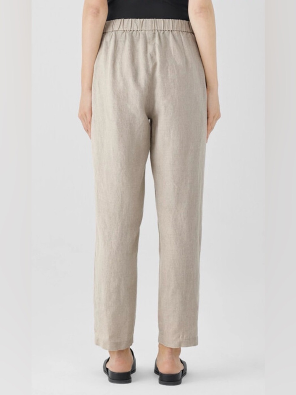 Piper Organic Linen 100% Pull On Straight Leg Relaxed Fit Lagenlook, size 14